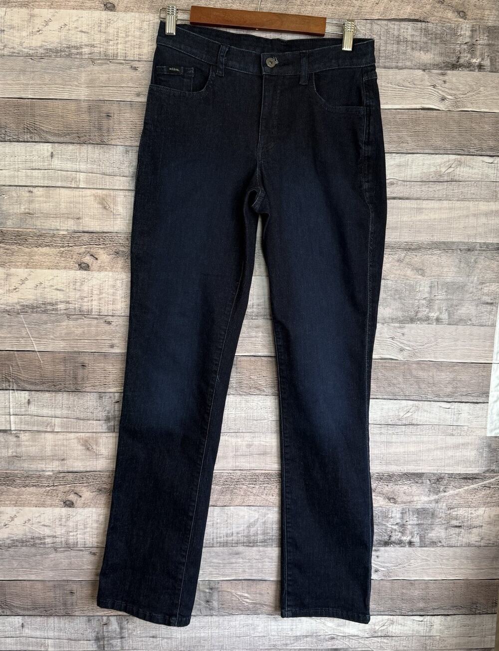 Kuhl Women's 6 Reg Dark Wash Blue Stretch Denim Kontour Flex Straight Jean